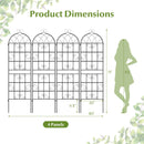 4 Pack 71" x 20" Metal Garden Trellis for Outdoor Climbing Plants