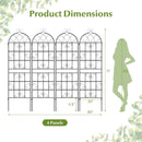 4 Pack 71" x 20" Metal Garden Trellis for Outdoor Climbing Plants by LJGDeals