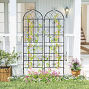 4 Pack 71" x 20" Metal Garden Trellis for Outdoor Climbing Plants by LJGDeals