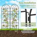 4 Pack 71" x 20" Metal Garden Trellis for Outdoor Climbing Plants