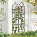 2 Pack 86" x 20" Metal Garden Trellis for Outdoor Climbing Plants by LJGDeals