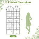 2 Pack 86" x 20" Metal Garden Trellis for Outdoor Climbing Plants by LJGDeals