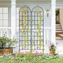 2 Pack 86" x 20" Metal Garden Trellis for Outdoor Climbing Plants by LJGDeals