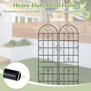 2 Pack 86" x 20" Metal Garden Trellis for Outdoor Climbing Plants by LJGDeals