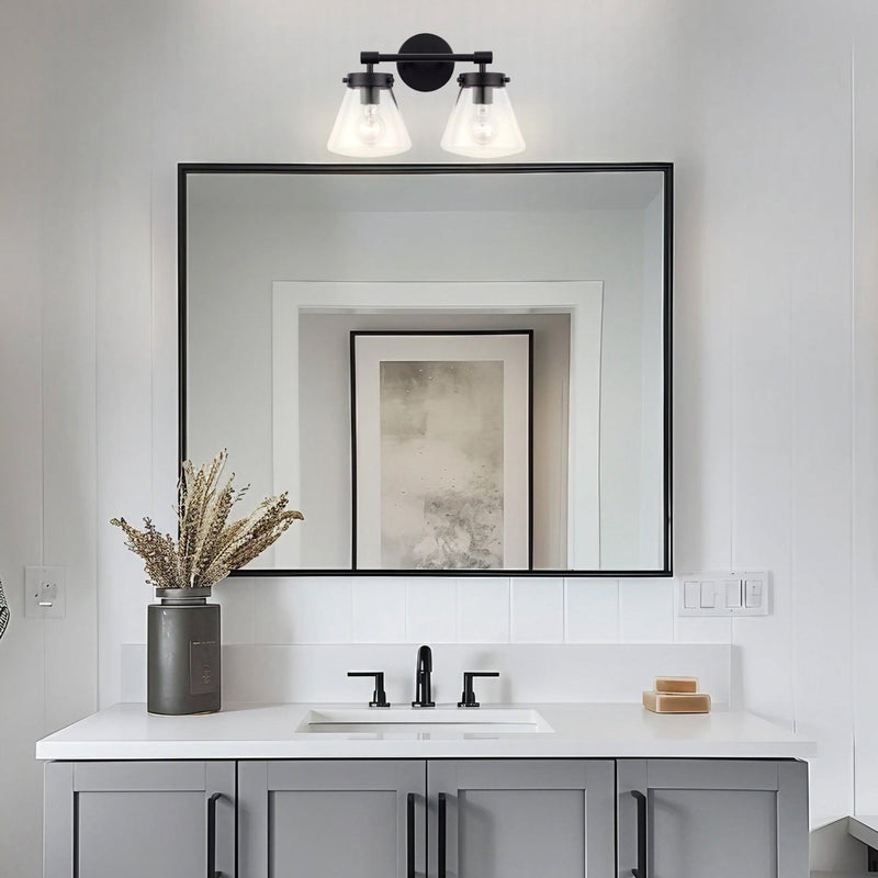 Gleam Modern Farmhouse 2-Light Vanity Light