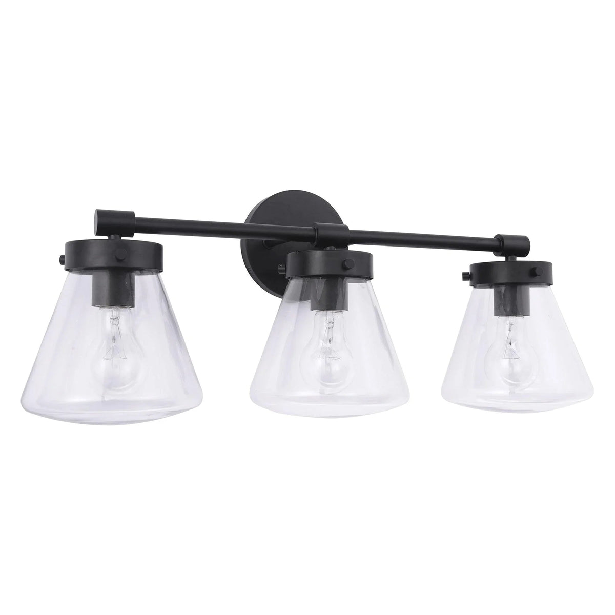 Gleam Modern 3-Light Dimmable Vanity Light, photo 10 of 14