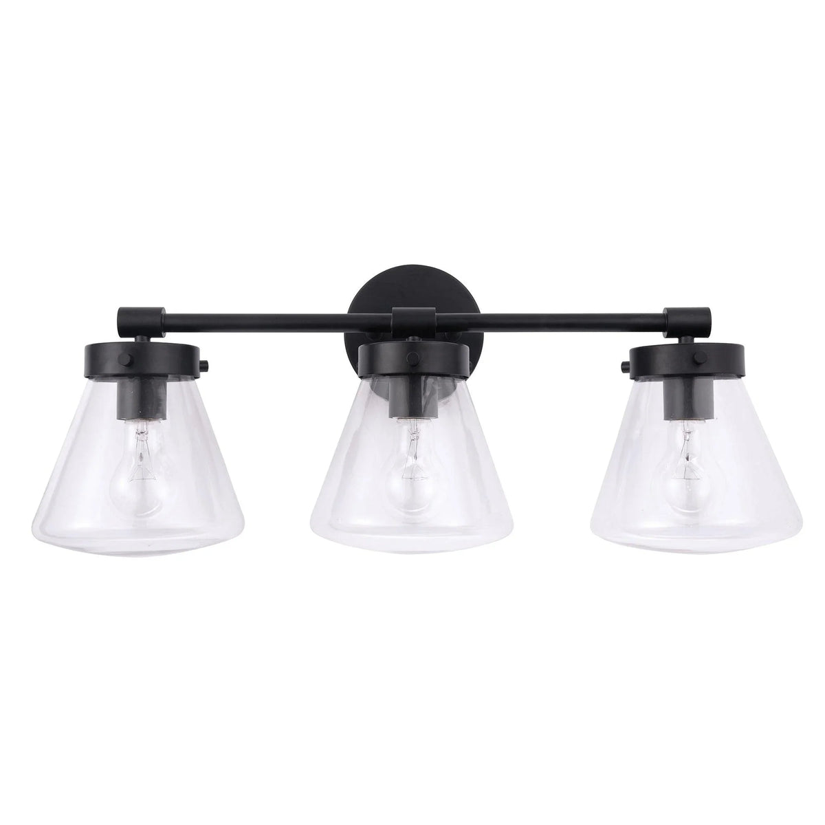 Gleam Modern 3-Light Dimmable Vanity Light, photo 11 of 14