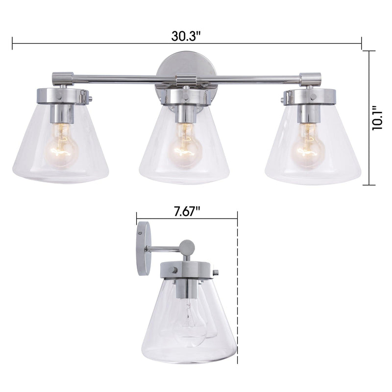 Gleam Modern 3-Light Dimmable Vanity Light