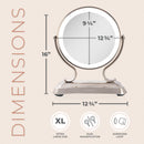 Glamour LED Lighted Makeup Mirror with Magnification