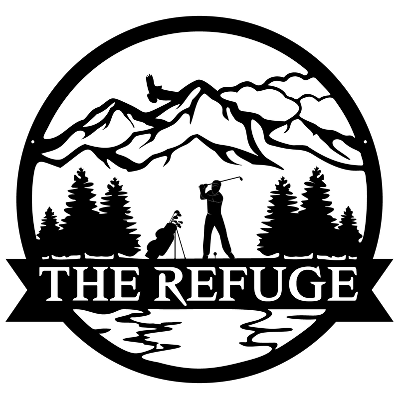 GOLFER OUTDOOR MONOGRAM