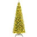 12 Feet Tall Prelit Hinged Artificial Christmas Tree with 2517 PVC PE Branch Tips by LJGDeals