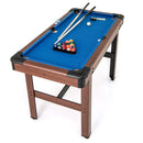 48 Inch Pool Wooden Game Table with Full Set of Ballsfor Kids and Adults by LJGDeals