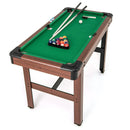 48 Inch Pool Wooden Game Table with Full Set of Ballsfor Kids and Adults by LJGDeals