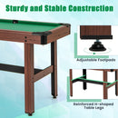 48 Inch Pool Wooden Game Table with Full Set of Ballsfor Kids and Adults