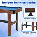 48 Inch Pool Wooden Game Table with Full Set of Ballsfor Kids and Adults by LJGDeals