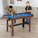 48 Inch Pool Wooden Game Table with Full Set of Ballsfor Kids and Adults