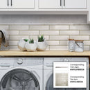 Lace White 12x12 Glossy Brick Glass Mosaic Tile (5 pack, 4.83 sq ft/case)