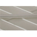 Snow White 0.5x12 Glossy Glass Pencil Tile Trim (10 pack, 0.5 sq ft/case)