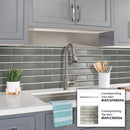Stone Gray 0.5x12 Glossy Glass Pencil Tile Trim (10 pack, 0.5 sq ft/case)