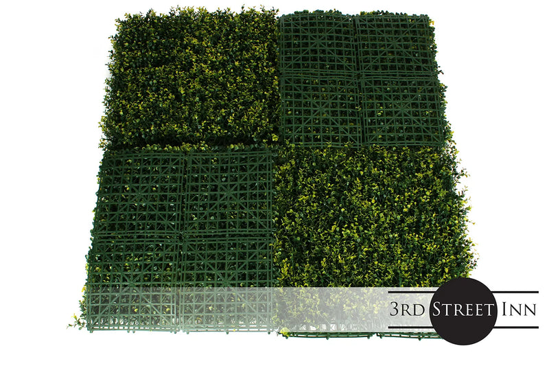 Golden Boxwood Greenery Panel