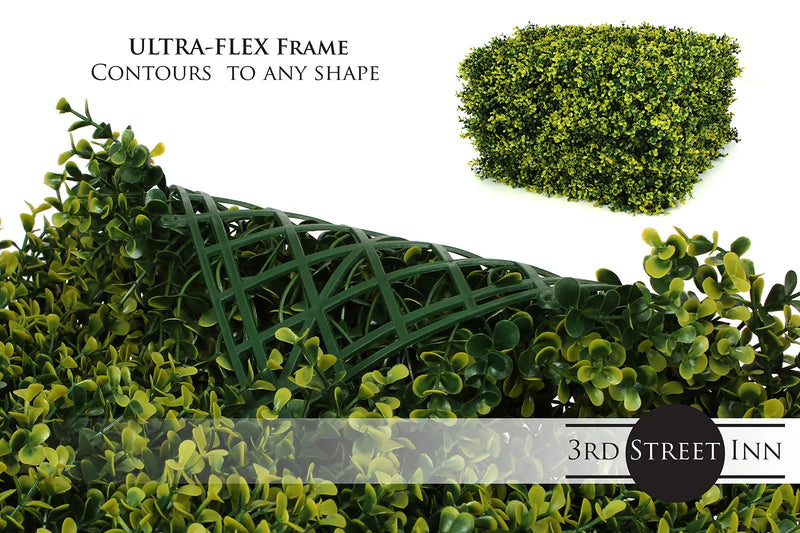 Golden Boxwood Greenery Panel