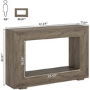 Modern Farmhouse 47-inch Long Entryway / Console Table in Grey Wood Finish