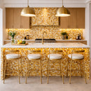 Light Honey Glossy Gloss Glass Mosaic