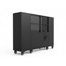 100" Rolling Tool Chest Workstation with Bench Top & Side Cabinets