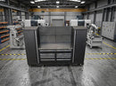 100" Rolling Tool Chest Workstation with Bench Top & Side Cabinets