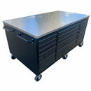 Large Steel 71x39" Garage Island Workbench – Stainless Steel Top by GTools USA