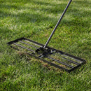 36 x 10 Inch Lawn Leveling Rake with Ergonomic Handle