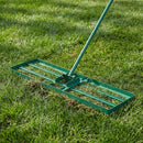 36 x 10 Inch Lawn Leveling Rake with Ergonomic Handle