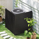 Freestanding 48 x 48 Inch Air Conditioner Fence with Metal Ground Stakes
