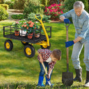 Utility Garden Wagon with 4 Removable Side Panels and 900/1200 LBS Load Capacity