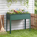 Raised Garden Bed Elevated Metal Planter Box with Legs Drainage Holes