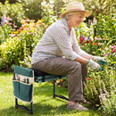Garden Kneeler and Seat Foldable Gardening Stool with Wide EVA Foam Padding