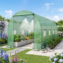Walk-In Tunnel Greenhouse 15x7x7 ft with Watering System
