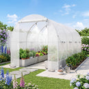 Walk-In Tunnel Greenhouse 15x7x7 ft with Watering System