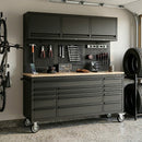Overhead Pro 72" Rolling Tool Chest | 79" Tall | 24" Deep | 14 Drawers | Overheads | Pegboard & Power Strip by GTools USA