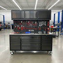 Overhead Pro Special Edition HD 72x79x24 inch Rolling Tool Chest and Workbench by GTools USA