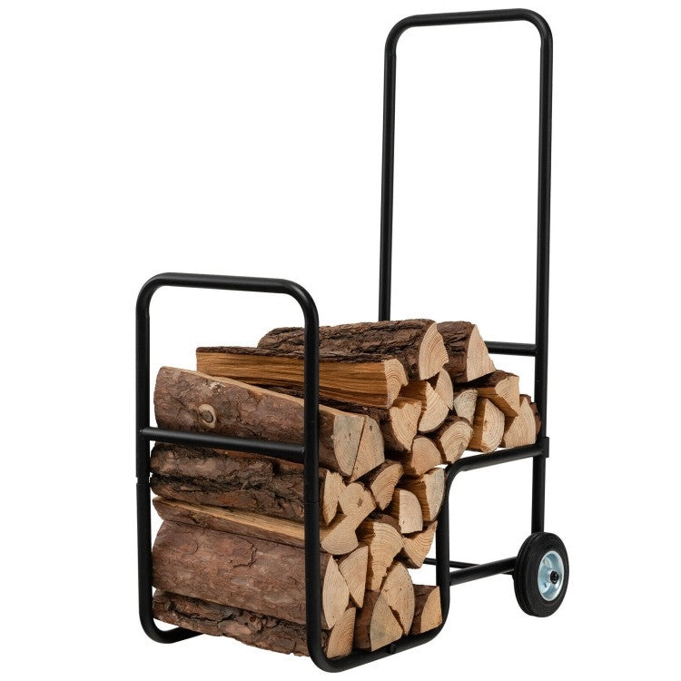 Black Large Firewood Log Cart Carrier, photo 2 of 2
