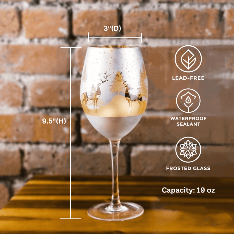 Gold & Silver Deer Wine Glasses, photo 7 of 8