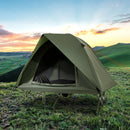 2-Person Camping Cot Tent Foldable Off-Ground Camping Combo for Adults by LJGDeals