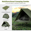 2-Person Camping Cot Tent Foldable Off-Ground Camping Combo for Adults by LJGDeals