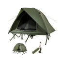 2-Person Camping Cot Tent Foldable Off-Ground Camping Combo for Adults by LJGDeals