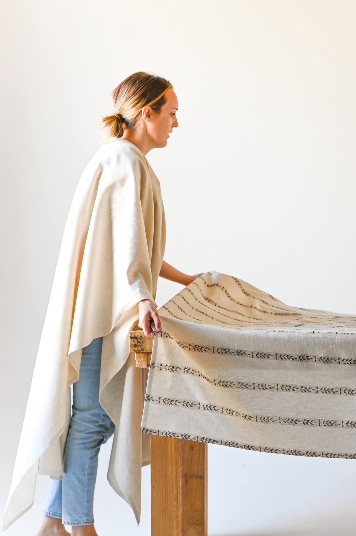 Walnut Leaf Tablecloth, photo 2 of 6