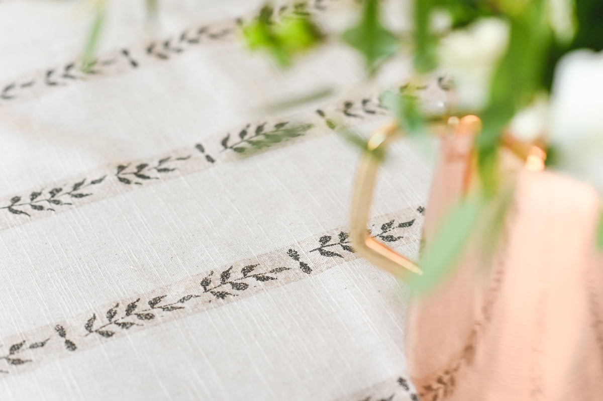 Walnut Leaf Tablecloth, photo 5 of 6