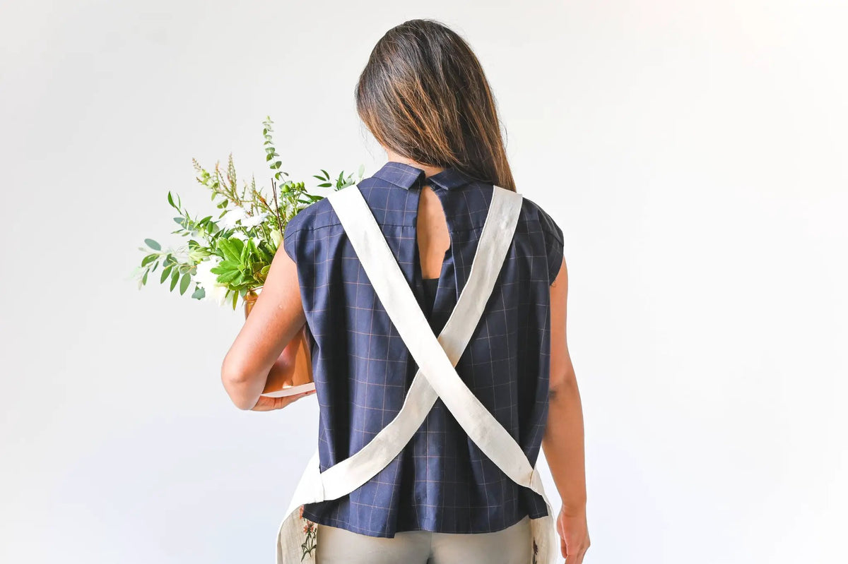 Botanical Embroidered Apron, photo 13 of 16