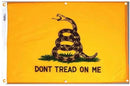Gadsden Flag with Grommets Along the Edges for Wall Hanging by Flagman of America