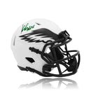 Kenneth Gainwell Philadelphia Eagles Autographed Lunar Eclipse Mini-Helmet by Dynasty Sports & Framing
